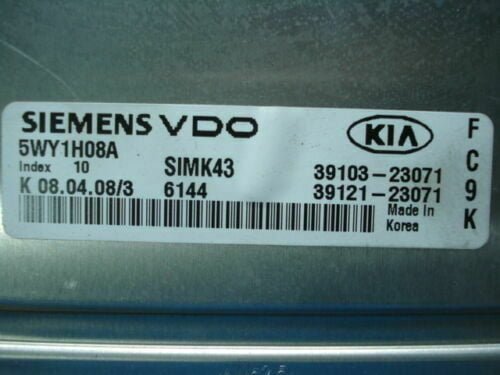 Centralita del motor Kia 5WY1H08A 39103-23071 3910323071 3912123071 39121-23071