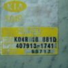 Centralita del motor Kia K04RDC 4079131741 407913-1741 K04R18881D KO4R18881
