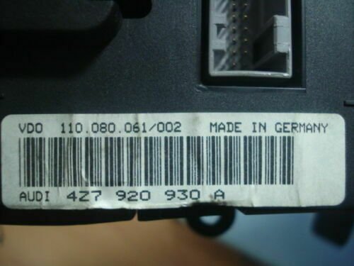 Cuadro de instrumentos Audi A6 Allroad 4Z7920930A 4Z7 920 930 A VDO 110080061002