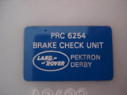 Centralita LAND ROVER BRAKE CHECK UNIT PRC 6254 PRC6254