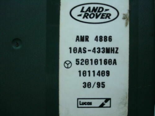 Control de unidad de alarma inmovilizador Land Rover AMR 4886 AMR4886 52010160A