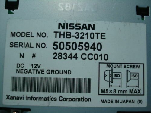 Mando de navegación NISSAN MURANO 28344CC010 28344-CC010 THB-3210TE 50505940