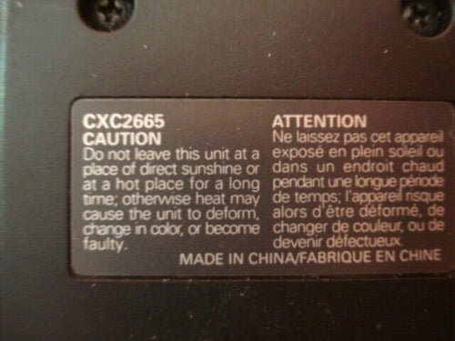 Mando a distancia Remote Controller  Pioneer CXC2665