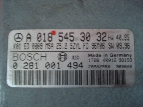 Centralita del motor  Mercedes-Benz Clase E W210 A0185453032  0281001494