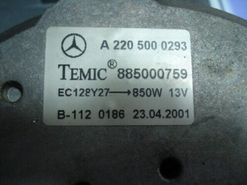 Electroventilador Mercedes-Benz W220 ECL 850W A2205000293 TEMIC 885000759