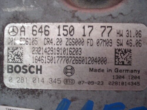 Centralita del motor  Mercedes-Benz SPRINTER 0281014345 A6461501777