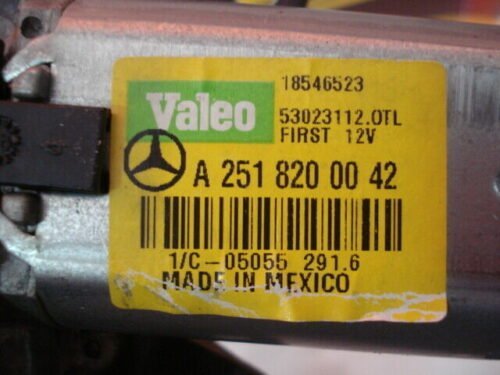 Motor del limpiaparabrisas trasero Mercedes W164 W251 R-Klass  A2518200042