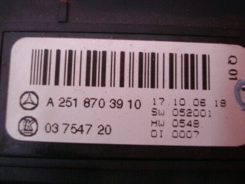 Interruptor de emergencia  Mercedes Benz R350 W251 A2518703910 03754720