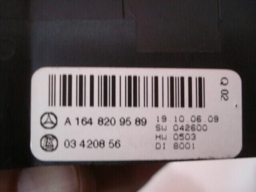 A/C System Clima panel de control MERCEDES ML R CLASS A1648209589 03420856