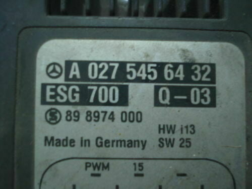 Controlador del ventilador eléctrico Mercedes W220 A0275456432 ESG700 ESG 700