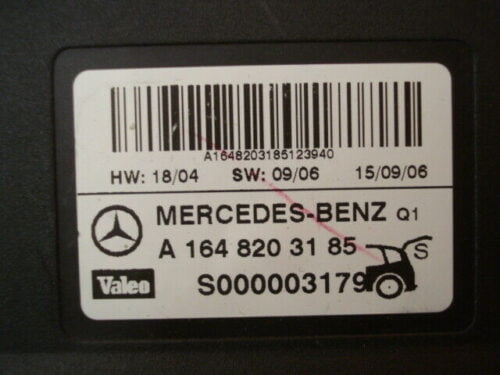 Centralita Unidad de control Mercedes A1648203185 A 164 820 31 85 S000003179S
