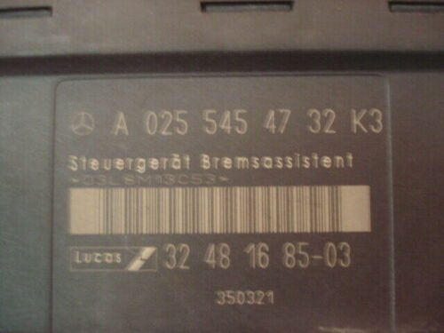 Asistencia de frenado unidad de control Mercedes-Benz K3 A0255454732 32481685-03