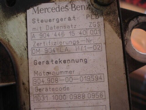 Centralita del motor Mercedes-Benz Actros Atego 0004460440 ZGS A9044461540 001