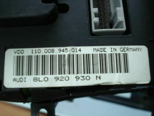 Cuadro de instrumentos Audi 8L0920930N 8LO920930N 110.008.945/014 110008945014