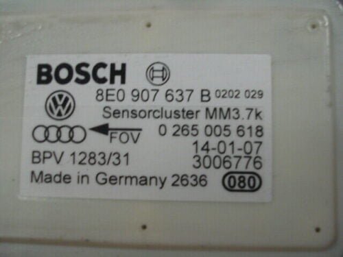 Sensor guiñada ESP Audi VW Passat 8E0907637B 8EO907637B BOSCH 0265005618