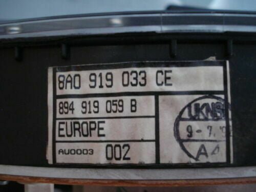 Cuadro de instrumentos Audi 80 8AO919033CE 8A0919033CE 894919059B