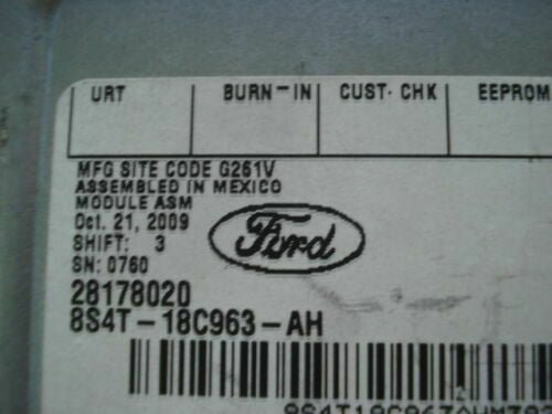 Audio Equipment Radio Sirius Module FORD 8S4T-18C963-AH 8S4T18C963AH
