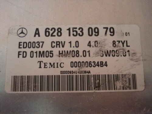 Centralita del motor MERCEDES W220 A6281530979 TEMIC 00000634B4 FD 01M05