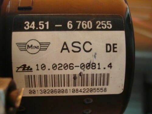 ABS Mini Cooper 34516760255 34.51-6760255 10.0206-0081.4 10020600814