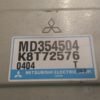 Unidad de control Mitsubishi Pajero Montero MD354504 MD 354 504 k8t72576