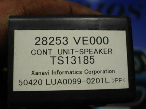 Altavoz de la unidad de control / NISSAN MURANO 28253 VE000 28253VE000 TS13185