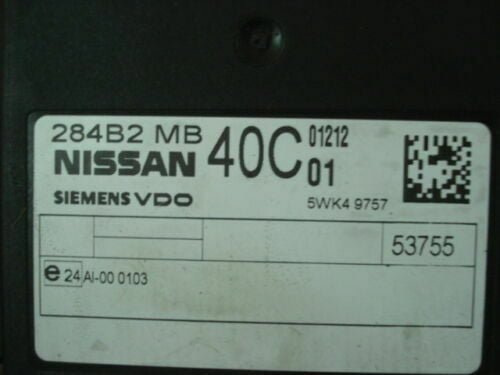 BCM Caja de fusibles / Nissan CABSTAR 284B2MB40C SIEMENS 5WK49757