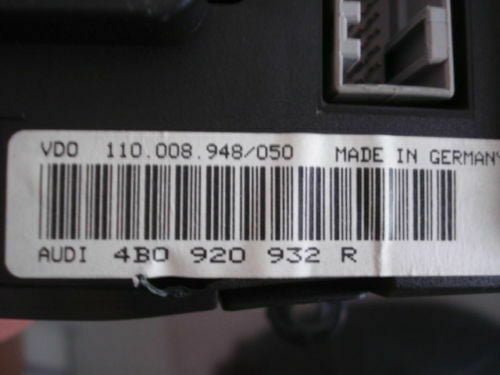 Cuadro de instrumentos Audi A6 110008948050 4B0920932R 4B0 920 932 R 4BO920932R
