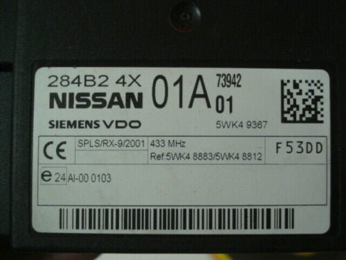 _57 Módulo de control Nissan PATHFINDER 284B24X01A 284B2 4X01A 5WK49367