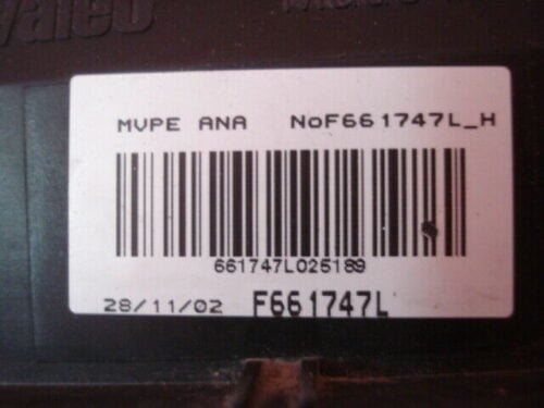 Resistencia calefaccion Nissan Peugeot Renault 7701045870 F661747L NOF661747LH