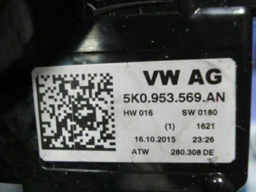 Airbag anillo colector VW Seat Skoda Audi 5K0.953.569.AN 5K0953569AN SW0180