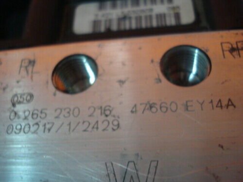 ABS NISSAN QASHQAI 47660EY14A 0265950930 0265230216