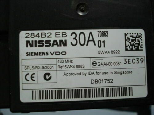 Módulo de control de la carrocería Nissan+284B2 EB 30A 5WK48922