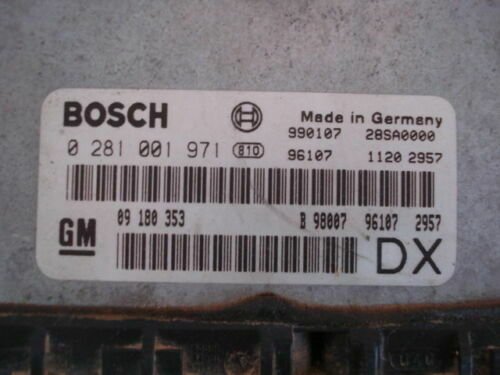Centralita del motor Opel Astra 0281001971 09180353 09180353DX