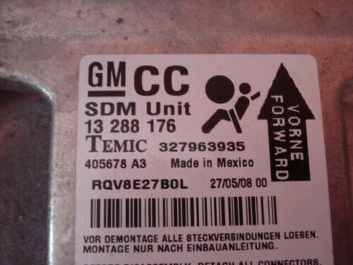 Airbag Centralita  OPEL Astra H 13288176 327963935 13288176CC