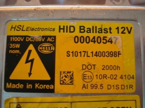 Controlador de Xenon / Opel 00040547 S1017L1400398F HID Ballast