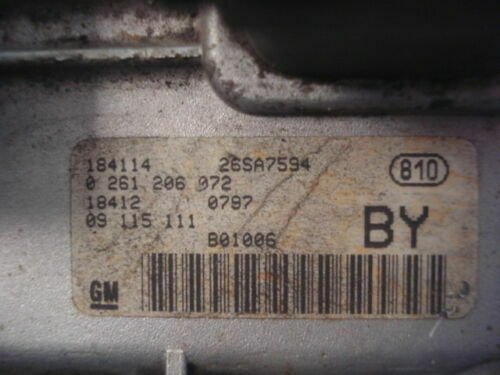 Centralita del motor / Opel Corsa C 0261206072 0 261 206 072 09115111 BY