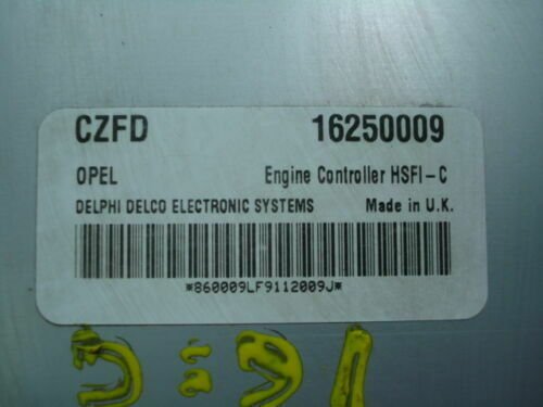 _57 Centralita del motor / Opel Zafira CZFD 16250009 DELPHI DELCO