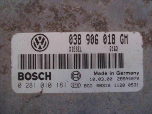 Centralita del motor Audi A3 VW Golf Skoda 038906018GM 0281010181