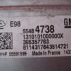Centralita del motor Opel ASTRA 55484738 E98 55591599 395357783 8114317843514721