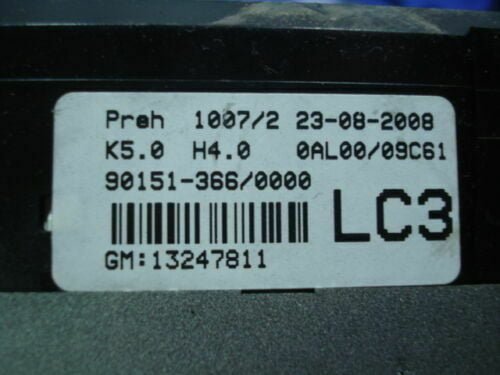 A/C Climatizador Calefacción Opel Astra 13247811LC3 13247811 LC3