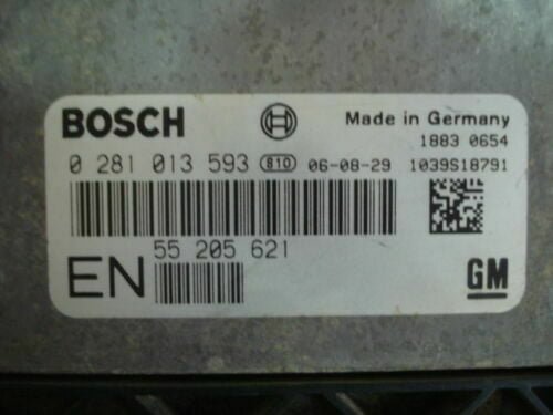 Centralita del motor Opel Zafira B 55205621 0281013593 0 281 013 593 1039S18791