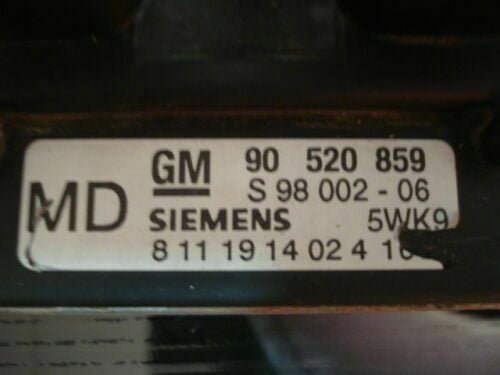Centralita del motor Opel Astra Vectra C GM 90520859 8111914024 S9800206 5WK9161