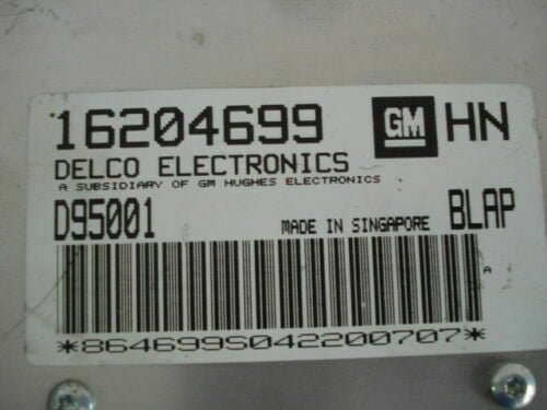 Centralita del motor  Opel Astra 16204699HN 16204699 HN D95001 BLAP