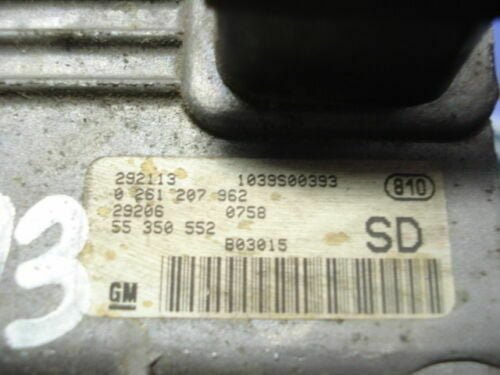 Centralita Opel Corsa C 55350552 55 350 552 0261207962 0 261 207 962