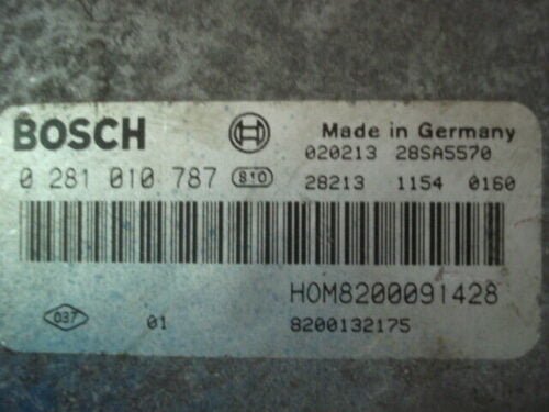 Centralita del motor Renault Opel 0281010787 HOM8200091428 8200132175 8200091428