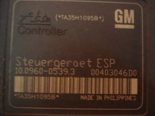 ABS Opel Astra Zafira 13213610 AL 13213610AL 10096005393 10020602064