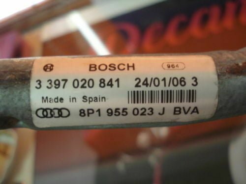_57 Motor del limpiaparabrisas Audi A3 8P1955023J 3397020841 0390241783 8P1955119B