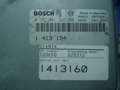 Centralita del motor / Scania 1413154 1413160 BOSCH 0 281 001 322 0281001322