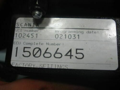 Centralita / Steuergerat / CONTROL UNIT SCANIA 1404685 1428750 0042-100