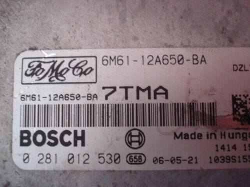 Centralita del motor  Mazda 3 6M61-12A650-BA 6M6112A650BA 0281012530 7TMA